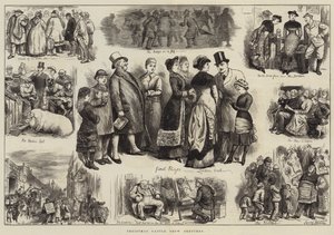 Esquisses du Salon du Bétail de Noël